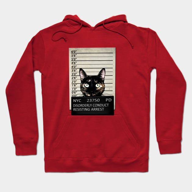 Kitty Mugshot Hoodie by Nicklas81